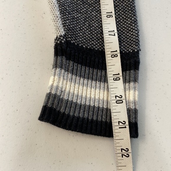 Talbots Drawstring Funnel Neck Pullover Sweater Top Checkered Long Sleeve Sz M - Picture 13 of 16